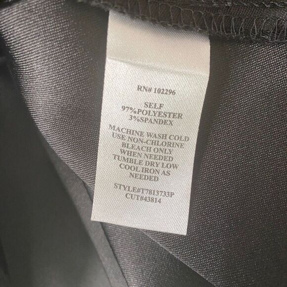 Connected Apparel Women's Black Mini Dress Sleeveless Zipper Size 10 Petite - Picture 10 of 13